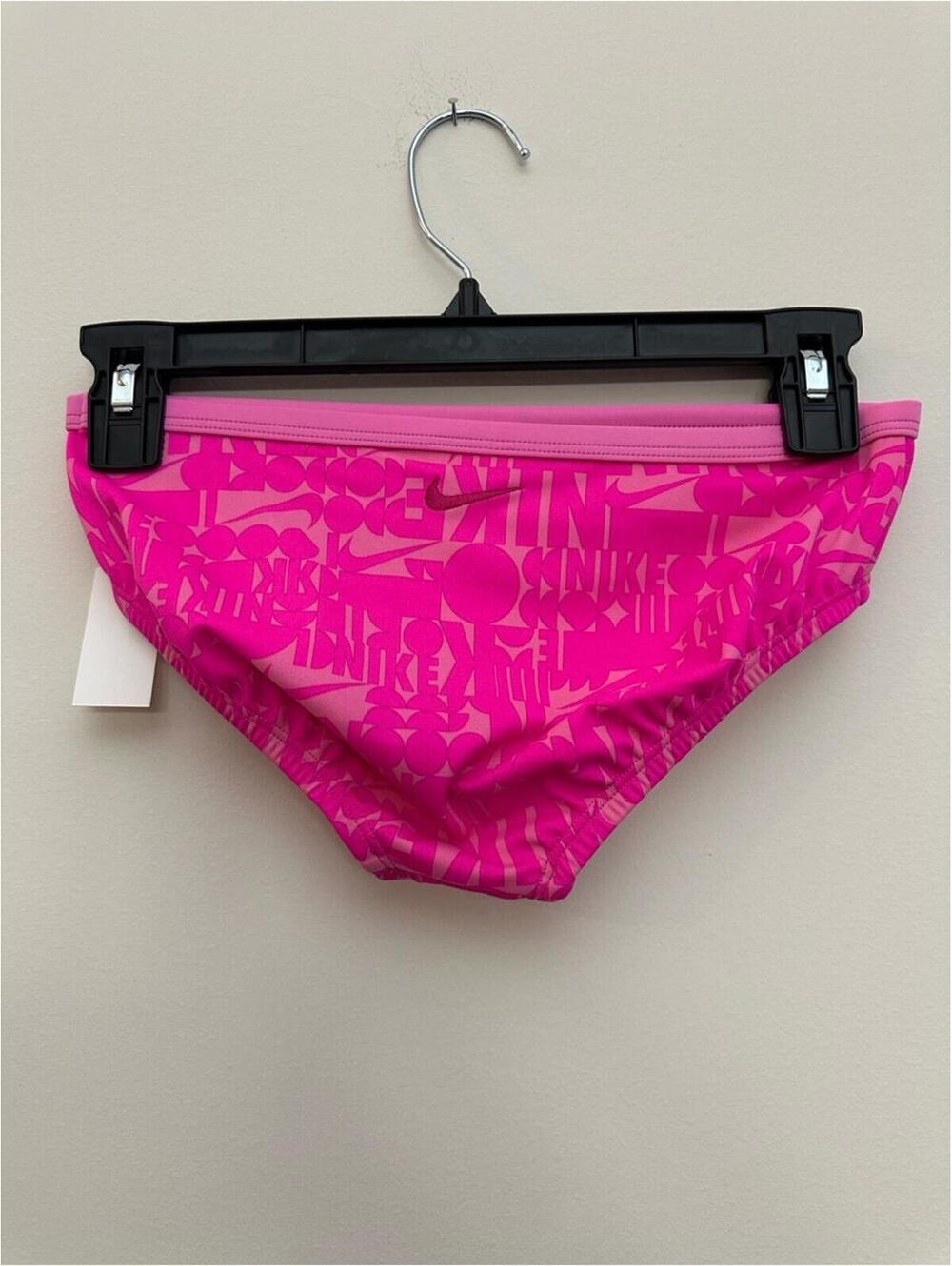 Nike Kids Pink Patterned Swim Bikini Set - Picture 6 of 7